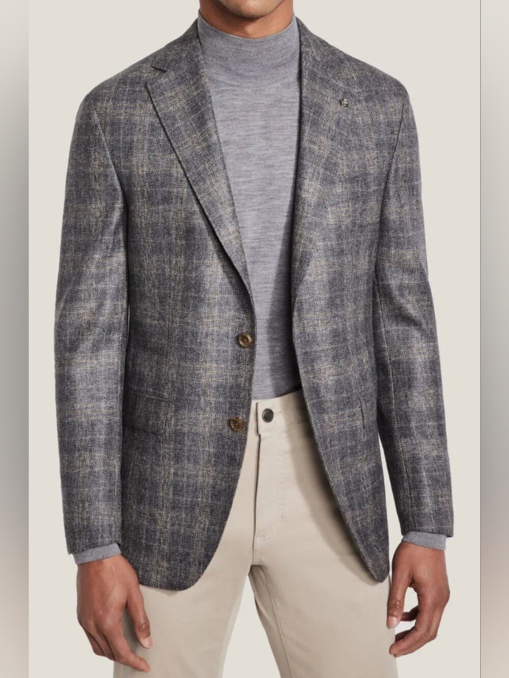 Jack Victor Loro Piana Plaid Wool Blazer. ITALY